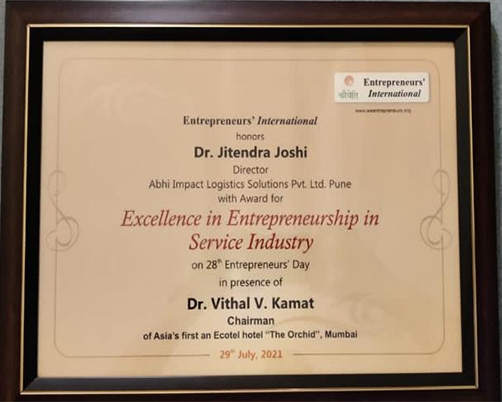 Excellence In Entrepreneurship In Service Industry